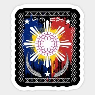 Philippine Flag Sun / Baybayin word Hinirang (Appointed/Chosen) Sticker